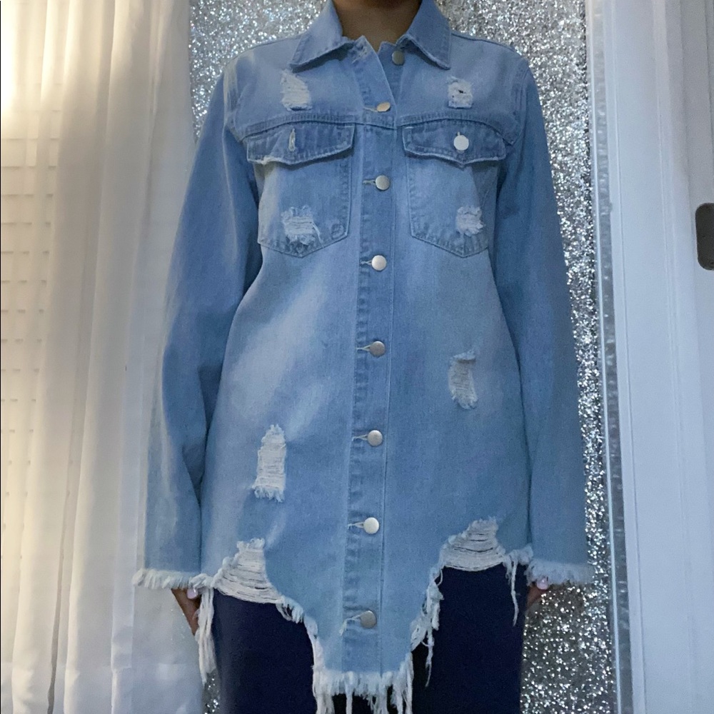 Fashion Nova Long Denim Jacket
